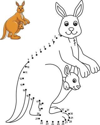 Kangaroo With Baby Coloring Page Illustration 7528031 Vector Art at Vecteezy Kangaroo Illustration, Page Illustration, Baby Coloring Pages, Dot To Dot, The Dot, Cityscape Photos, Logo Banners, Heart With Arrow, Custom Illustration