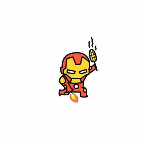 Ironman Cute Cartoon, Ironman Doodle, Ironman Icon, Ironman Cartoon, Iron Man Chibi, Cute Avengers, Chibi Marvel, Marvel Cartoons, Mini Doodle