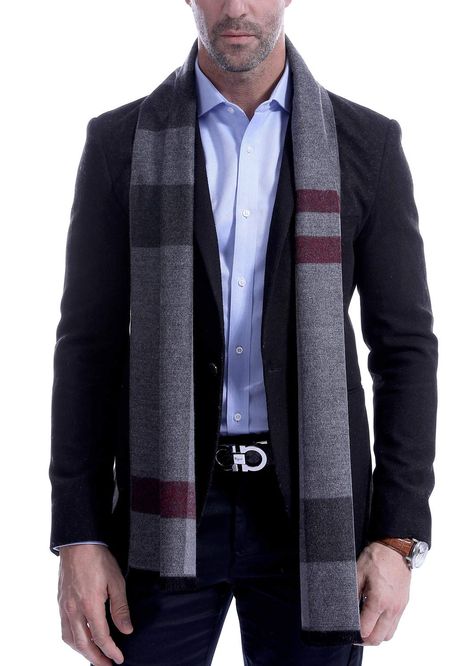 PRICES MAY VARY. Material: The mens scarf is made of soft cashmere feel fabric, which is thick but light weighted, makes you feel warm and comfortable. The scarf for men is suitable for winter fall and spring. Size: 70.8IN * 11.8IN ( L ¡Á W ). The men's winter scarf is long, and you can wear in different styles to go with casual or business attire, which can help to make you feel warm and looks more fashionable. Style: The classic plaid or tartan patterns and various mixed colors, make the scarv Mens Winter Scarf, Scarves For Men, Mens Scarf, Scarf For Men, Best Caps, Men's Scarf, Branded Scarves, Mens Cashmere, Scarf Fashion