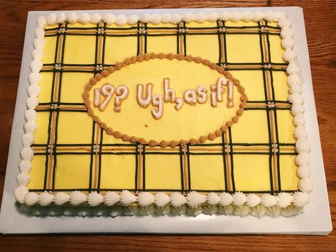 #clueless #birthdaycake #cluelessbirthdaycake Clueless Birthday, 15th Birthday Cakes, Teen Cakes, 17th Birthday Ideas, 13 Birthday Cake, Birthday Cakes For Teens, Girls Birthday Party Themes, 90's Birthday Party, Bday Party Theme