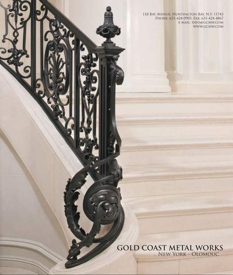 Wooden Railing, Classic Staircase, New Classical Architecture, Wrought Iron Stair Railing, Metal Garden Gates, Foyer Staircase, Iron Stair Railing, Wrought Iron Stairs, Glamour Decor