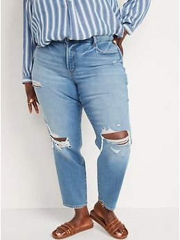 Light Wash Ripped Jeans, Straight Ankle Jeans, Womens Ripped Jeans, Fashion Spring, Best Jeans, Old Navy Women, Teen Fashion Outfits, Ankle Jeans, Ripped Jean