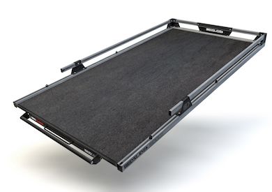 Welder Truck Beds, Rig Welder Beds, Truck Bed Overland Trailer, Truck Bed Sliding Tray, Adventure Truck, Truck Bed Drawers, Truck Bed Slide, Truck Bed Bike Rack, Rv Patio