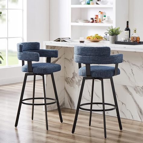 Follow the link to Amazon! Modern Barstools, 30 Inch Bar Stools, Kitchen Dining Living Room, Stools For Kitchen Island, Leather Counter Stools, Backless Bar Stools, Swivel Counter Stools, Kitchen Dining Living, Counter Bar