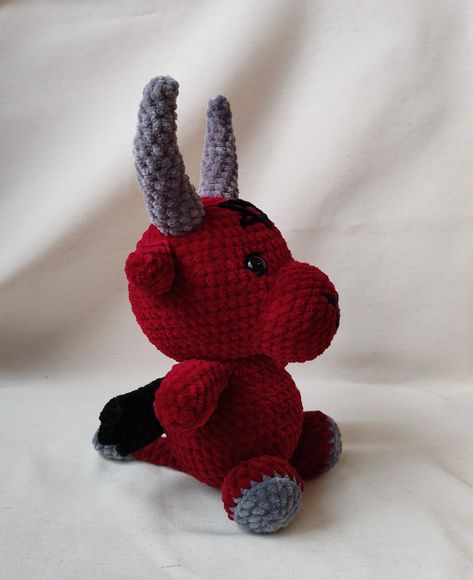 Crochet baphomet pattern PDF ENG #crochetbaphomet #baphometplushies #crochetbaphomet Crochet Baphomet Pattern, Baphomet Crochet Pattern Free, Crochet Baphomet, Crochet Kits, Crochet Kit, Pattern Free, Host A Party, Diy Crochet, Amigurumi Pattern