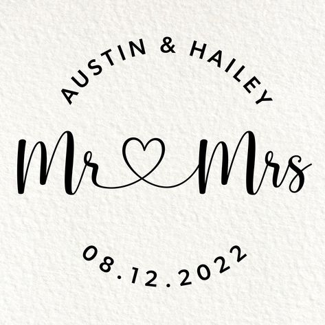 This modern and minimalist wedding monogram design with bride and groom’s first names, Mr and Mrs, and wedding date can be used on invitations, save the dates, and more to personalize your wedding. Monogram Logos, Embroidery Hoop Art Diy, Wedding Logo Monogram, Wedding Logo Design, Wedding Logo, Monogram Logo Design, Wedding Monogram, Wedding Logos, Monogram Design