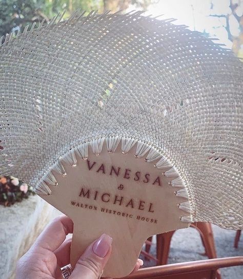 Personalized Fiesta Hand Fans For Vanessa Morgan & Michael Kopech Wedd – La Paso Bien Vw Bus Photo Booth, Palm Leaf Fan, Bus Photo Booth, Fan Palm Leaf, Vw Bus Photo, Bus Photo, Fan Favors, Vintage Vw Bus, Vanessa Morgan