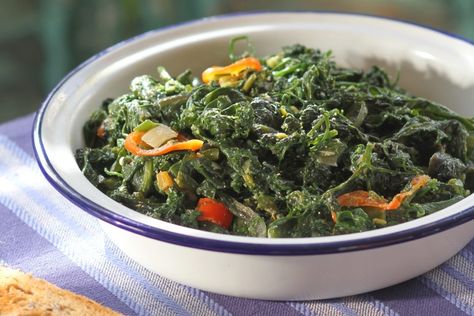 Ikarian Sfouggato - Aromatic Greens Cooked with Roe and Chile Pepper | Greek Food - Greek Cooking - Greek Recipes by Diane Kochilas Lentil Soup With Kale, Diane Kochilas, Soup With Kale, Greek Breakfast, Yogurt Bar, Mediterranean Diet Plan, Greek Olives, Homemade Spaghetti, Greek Cooking