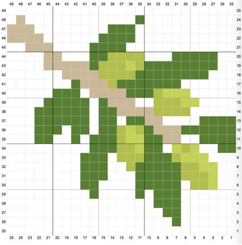 Plant Quilt, Crochet Olive, Olive Tree Branch, Sunflower Cottage, Cottage Crochet, Crochet C2c Pattern, Autumn Cross Stitch Patterns, Tree Day, Crochet Tree