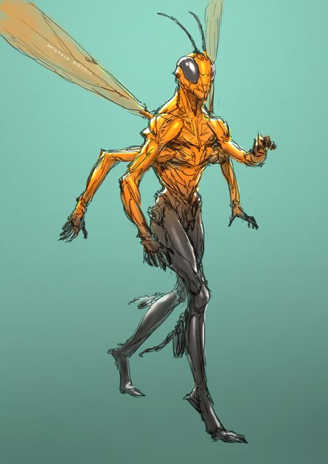 ArtStation - 002, Jihoon Park Jihoon Park, Humanoid Creatures, Alien Character, Fantasy Races, Alien Art, Creature Feature, Monster Design, Creature Concept Art, Creature Concept