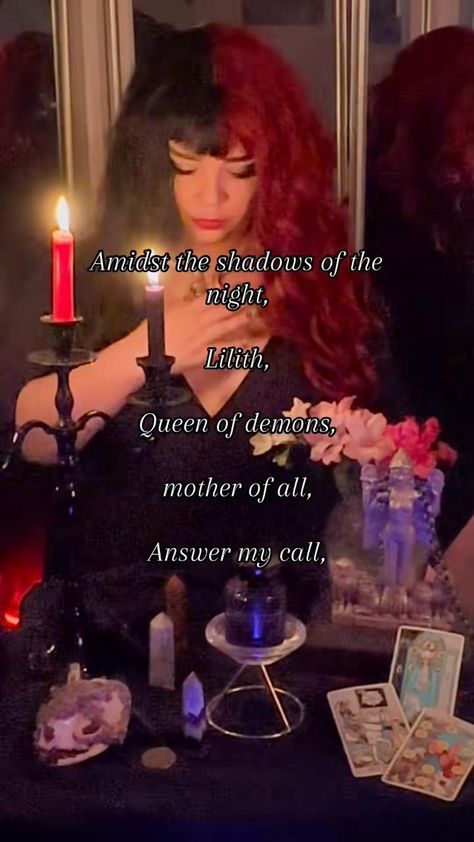 Ave LILITH #witchtok #lilith #lilithsign #lhp #daemons #daemon #seduce Lilith Animals, Lilith Quotes, Diety Work, Lilith Altar, Lilith And Eve, Grimoire Book, Celtic Goddess, Witch, Quick Saves