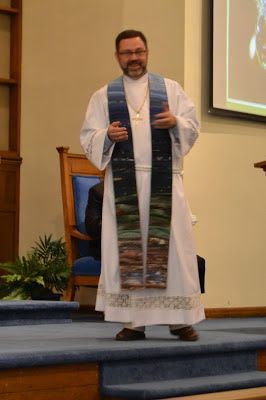 Janet knits & stitches a creative life: handmade liturgical stole Liturgical Stoles, Clergy Stoles, Knit Stitch, Creative Life, Knitting