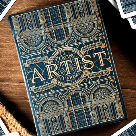 Artist Playing Cards | THEORY11 UK | JP GAMES LTD Game Card Design, Playing Card Box, Fortune Telling Cards, Magnifying Glasses, Art Movements, Different Art, Playing Cards Design, Perfume Packaging, Artist Card