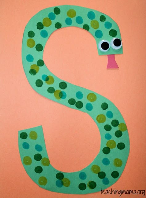 5 Fun Activities for the Letter S | Teaching Mama                                                                                                                                                                                 More Preschool Letter S, Letter S Crafts, Letter S Activities, Preschool Letter Crafts, Teaching Mama, Abc Crafts, Alphabet Letter Crafts, Abc Art, The Letter S