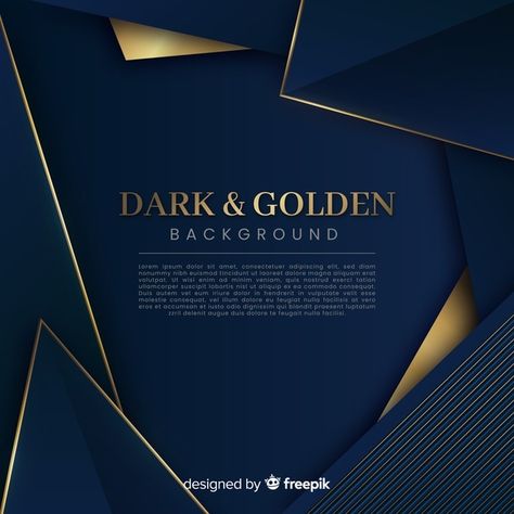 Dark and golden polygonal background | Free Vector #Freepik #freevector #background #abstract-background #gold #abstract Gold Graphic Design, Gold Website, Polygonal Background, Professional Background, Picture Editing Apps, Polygon Art, 광고 디자인, Neon Backgrounds, Abstract Paper