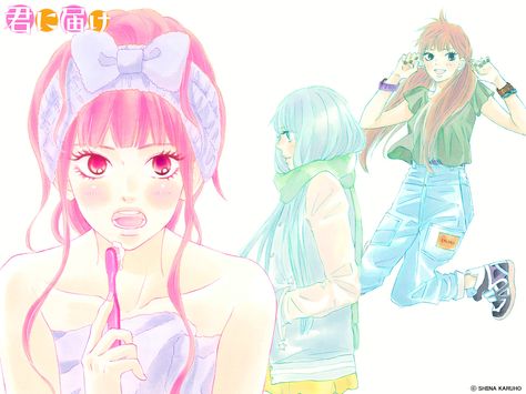 Kimi ni Todoke (Sawako Kuronuma) | Minitokyo Kuronuma Sawako, Month Of March, A Silent Voice, Anime Wall Art, Manga Covers, 영감을 주는 캐릭터, Primates, Anime Comics, Pretty Art