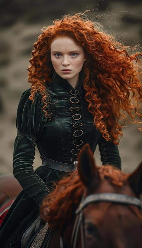 Redheaded Characters, Red Hair Princess, Merida Hair, Witchy Hair, Princess Merida, Old Hairstyles, Merida Brave, Red Hair Woman, Celtic Woman