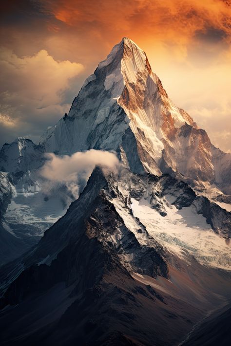 #mountain, #mountainslovers, #climbing Aesthetic Mountain Pictures, Mountain Reference, Dragon Scroll, Mountain Pics, Orange Mountains, Volcano Pictures, Mountain Portrait, Best Landscape Photography, Sierra Mountains