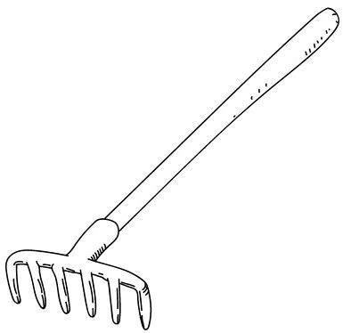 Farm Tools Drawing, Gardening Tools Drawing, Farm Tools And Equipment, Fruit Coloring, Plant Activities, Digging Tools, Fruit Coloring Pages, Garden Scissors, Quilt Square Patterns