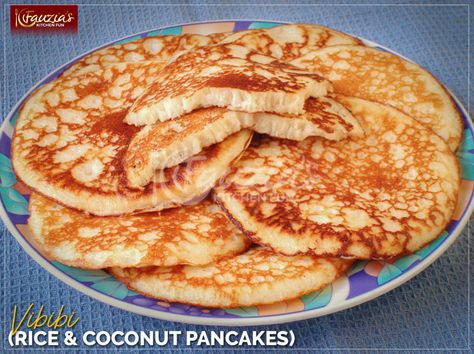 Vibibi (Rice and Coconut Pancakes) - Fauzia’s Kitchen Fun Kenya Food, Tanzania Food, Rice Pancakes, Kenyan Food, Potato Cutlets, Delicious Pancakes, Coconut Pancakes, Kitchen Fun, Tasty Pancakes