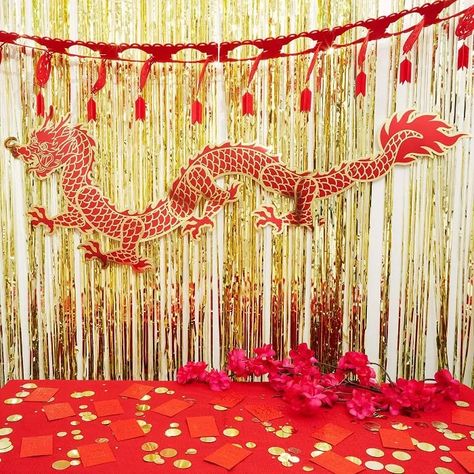 Best Lunar New Year Decor and Tableware at Target 2022 Chinese Decorations Party, Lunar New Year Lantern, Asian Party Decorations, Dragon Decorations, Chinese Theme Parties, Asian New Year, Chinese Party, New Year Backdrop, Japanese Party