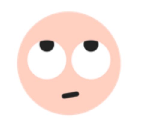 Emoji Side Eye, Eye Roll Emoji, Roll Eyes Mood Meme, Emoji Guy Meme, Disintegrating Emoji Meme, Imessage Sticker, Silly Faces, Eye Roll, Fun Stickers