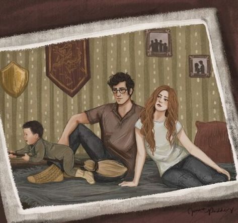 Sirius Black Fan Art, Lily And James, Potter Family, Harry And Ginny, Lily Potter, Harry Potter Comics, Harry Potter Drawings, Harry Potter 2, Lily Evans