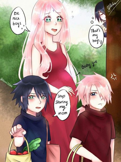 Sakura X Uchiha Clan, Sasusaku Doujinshi, Sasuke Sakura Sarada, Naruto Fanart, Sasuke Uchiha Sakura Haruno, Uchiha Family, Naruto Minato, Naruko Uzumaki, Naruto Sasuke Sakura