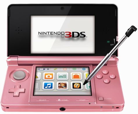 Pink Nintendo 3DS Pink 3ds, Pink Nintendo, Nintendo 3ds Games, New 3ds, Original Nintendo, Ds Games, Mario Nintendo, 3ds Xl, Video Games Nintendo