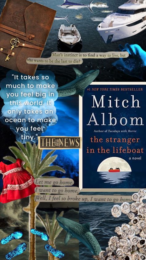 The Stranger in the Lifeboat by Mitch Albom The Stranger In The Lifeboat, Tuesdays With Morrie, Mitch Albom, The Stranger, Let Me Go, New York Times, How Are You Feeling, Take That, Let It Be