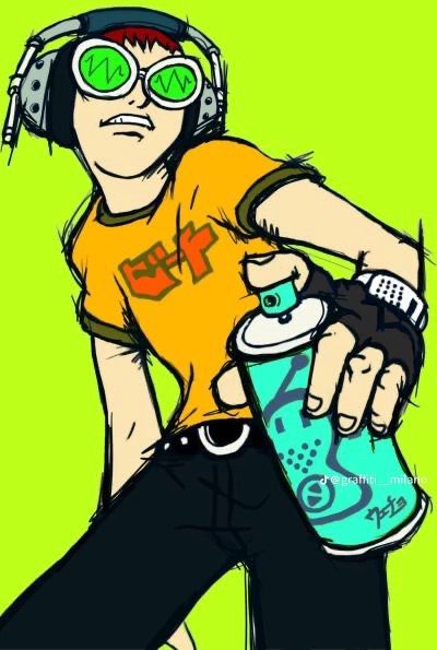 Jet Grind Radio, Jet Set Radio, Sega Dreamcast, Art Archive, Video Game Art, Game Artwork, Jet Set, Game Art, Video Game