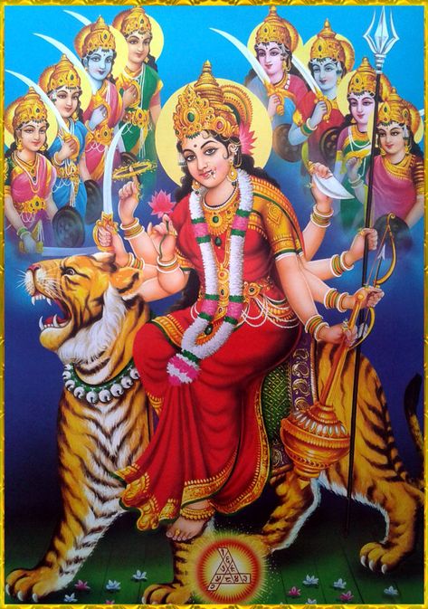 SHIVA ART — 🌺 DURGA DEVI ॐ 🌺 Durga Wallpaper, Brahma Vishnu Mahesh, Diwali Gods, Maa Shakti, Hindu Goddesses, Kali Images, Goddess Kali Images, Ambe Maa, Lord Durga