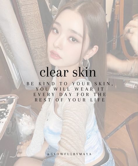 clear skin, be kind to your skin you will wear it every day for the rest of your life • quotes for your glow up to achieve clear and glowy skin #selflove #lawofassumption #healing #goddessenergy • glowfulbymaya Goddess Energy, Glowy Skin, Be Kind To Yourself, Be Kind, Glow Up?, Be Yourself Quotes, Clear Skin, Wear It, Your Skin