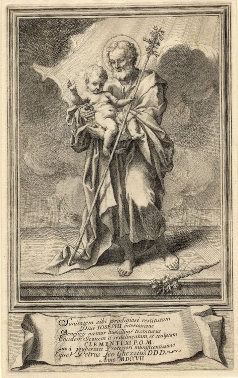 St. Joseph with Child Pier Leone Ghezzi ––1707 Saint Joseph Art, St Josephs Day, Angel Coloring Pages, Jesus And Mary Pictures, Catholic Images, Guardian Angels, Holy Family, Catholic Art, Jesus Pictures