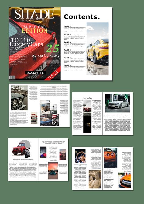 Media Magazine Coursework, Car Magazine Layout, Car Magazine Cover, Magazine Back Cover, Table Of Contents Design, Magazine Cover Layout, Newspaper Design Layout, Catalog Design Layout, Magazine Design Cover