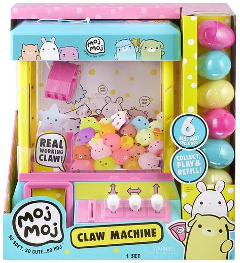 Moj Moj Claw Machine Playset Toy Claw Machine, Cool Fidget Toys, Squishy Toys, Claw Machine, Girl Toys, Lol Dolls, Mini Things, Cute Toys, Fidget Toys