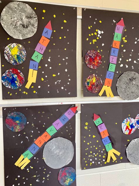 Space Activities Preschool, Astronaut Craft, Outer Space Crafts, Planets Activities, Space Theme Classroom, Space Theme Preschool, Space Week, Planet Crafts, Space Activities For Kids