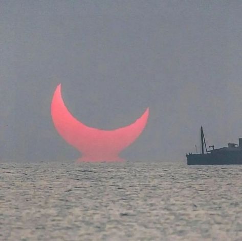 Space | Universe | Astronomy on Instagram: ““Devils Horns” sunrise captured in Qatar, during a partial eclipse during sunrise. Have you seen this before? Tag someone who would love…” Devils Horns, Partial Eclipse, Space Universe, Tag Someone Who, Have You Seen, Tag Someone, Qatar, Astronomy, Love This