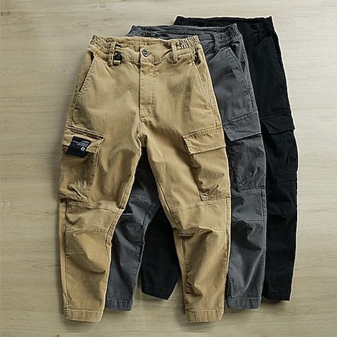 Cheap Cargo Pants, Camping Pants, Men Sport Pants, Casual Cargo Pants, Style Sportif, Pants Cargo, Style Cargo, Classic Jacket, Mens Cargo