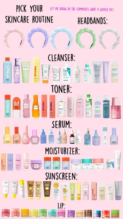 Sephora Must Haves Skincare, Pink Skin Care, Preppy Skin Care, Kids Skin Care, Haut Routine, Skincare Stuff, Preppy Makeup, Preppy Skincare, Skin Care Routine Order