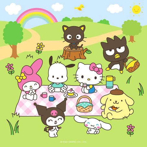 Hello Kitty Picnic, Pasta Png, Sanrio Pictures, Kuromi Y My Melody, Hbd To Me, Door Decs, Sanrio My Melody, Hello Kitty Friends, Diy Planner