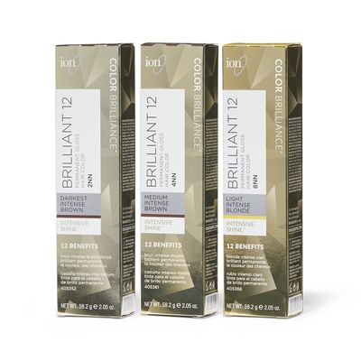 Brilliant 12 Intense Neutrals Permanent Crème Hair Color Gloss Hair Color, Medium Golden Blonde, Ion Hair Colors, Clairol Hair Color, Ion Color Brilliance, Golden Blonde Hair Color, Gloss Hair, Liquid Hair, Golden Blonde Hair