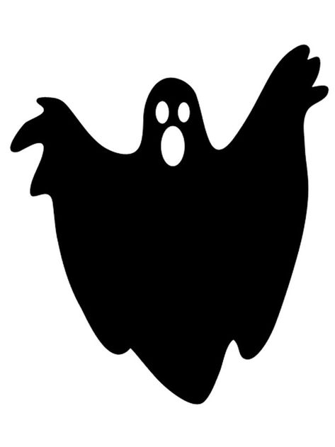 Ghost stencils will attract the attention of fans of fascinating scary stories about otherworlds and their inhabitants. All Ghost stencils are free to download and print. Halloween Ghost Craft, Ghost Template, Ghost Silhouette, Ghost Crafts, Kids Workshop, Halloween Stencils, Clothes Pin Wreath, Halloween Templates, Silhouette Template