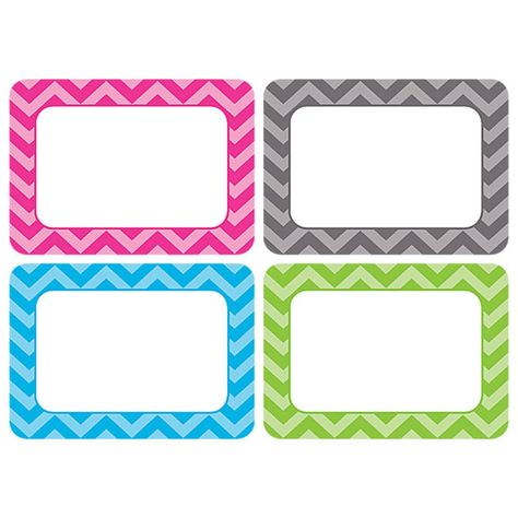 Chevron Classroom Decor, Tag Template Free, Classroom Name Tags, Chevron Borders, Name Tag For School, Printable Tags Template, Desk Name Tags, Name Tag Templates, Name Tag Design