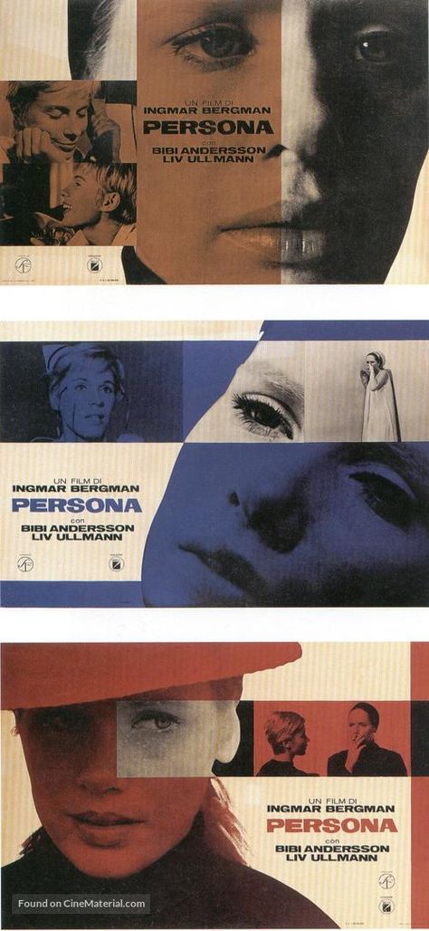 Persona (1966) movie poster Ingmar Bergman Poster, Ingmar Bergman Persona, Persona Film Ingmar Bergman, Persona Bergman, Persona Ingmar Bergman, Ingmar Bergman Films, Bergman Movies, Persona 1966, Bergman Film