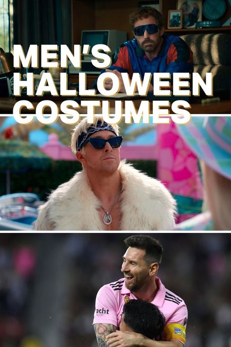 headline: men's halloween costumes, images: Ben Affleck as Phil Knight, Ryan Gosling as Ken, and Lionel Messi Easy Halloween Costumes For Guys, Best Mens Halloween Costumes, Messi Playing, Halloween Costumes For Guys, Costumes For Guys, Men's Halloween Costumes, Style Girlfriend, Justin Bieber Style, Mens Halloween Costumes