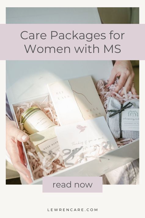 Multiple Sclerosis Awareness Month, Intentional Gifts, Care Package Ideas, Care Basket, Stamp Of Approval, Multiple Sclerosis Awareness, Gift Baskets For Women, Send Love, Package Ideas