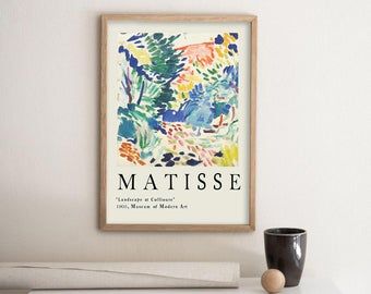 Matisse Landscape, Matisse Print, Modern Gallery Wall, Jpg Images, Famous Art, Exhibition Poster, Print Artist, Henri Matisse, Posters And Prints