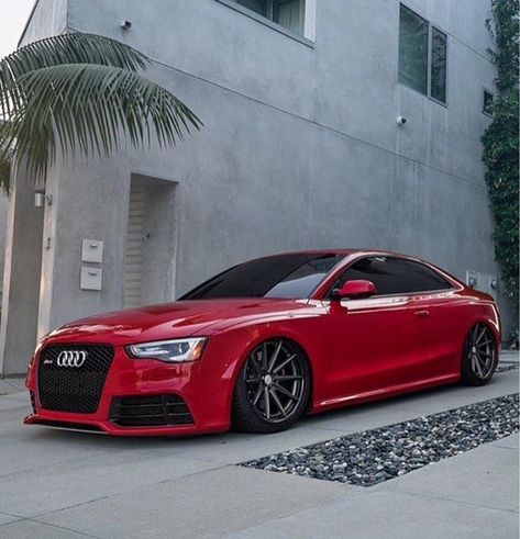 Red Audi, Audi Wheels, Audi A5 Coupe, Luxury Cars Audi, Audi Car, Vossen Wheels, Audi Rs5, Lux Cars, Audi S5