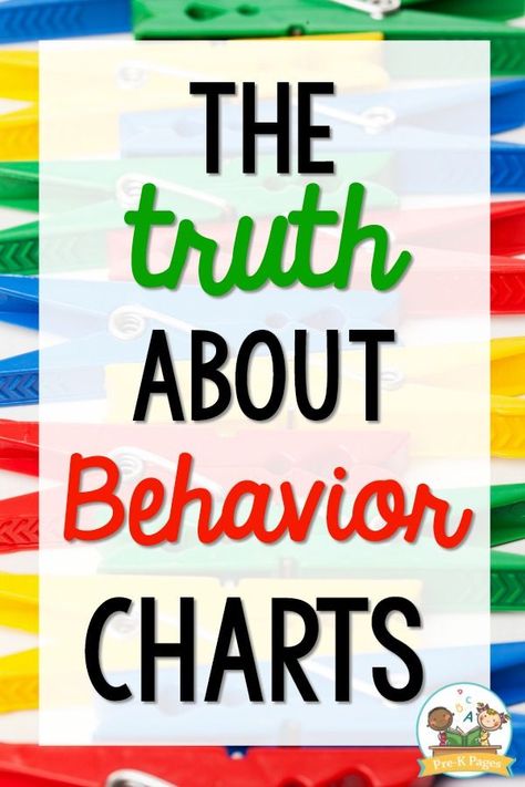 Are you ready to get rid of your behavior chart? Here's the truth about behavior charts in the classroom! Behavior Charts For Preschool, Kindergarten Behavior Charts, Charts For Preschool, Preschool Classroom Management, Behavior Chart Preschool, Sight Words Kindergarten Printables, Kindergarten Behavior, Classroom Behavior Chart, Classroom Management Preschool